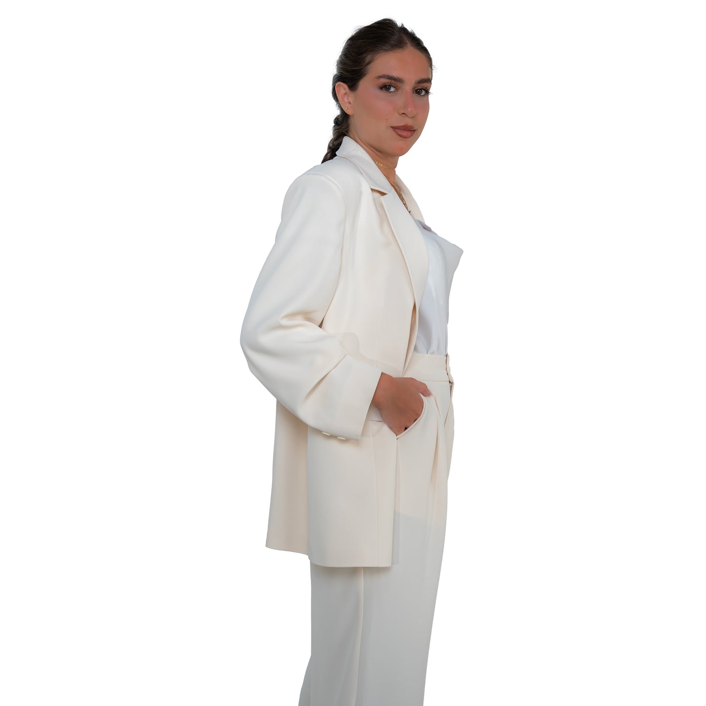 Ëdit Blazer - Ivory Cloud