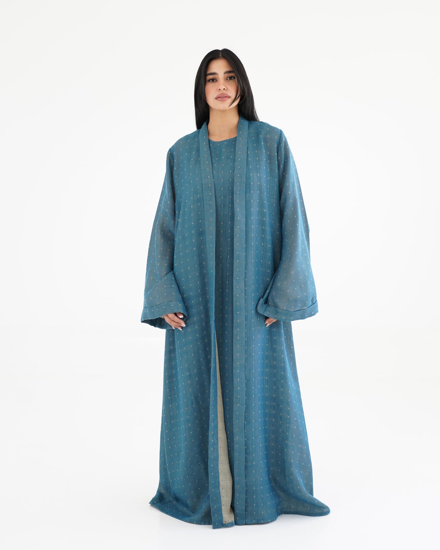 Noqta Abaya - Sky teal