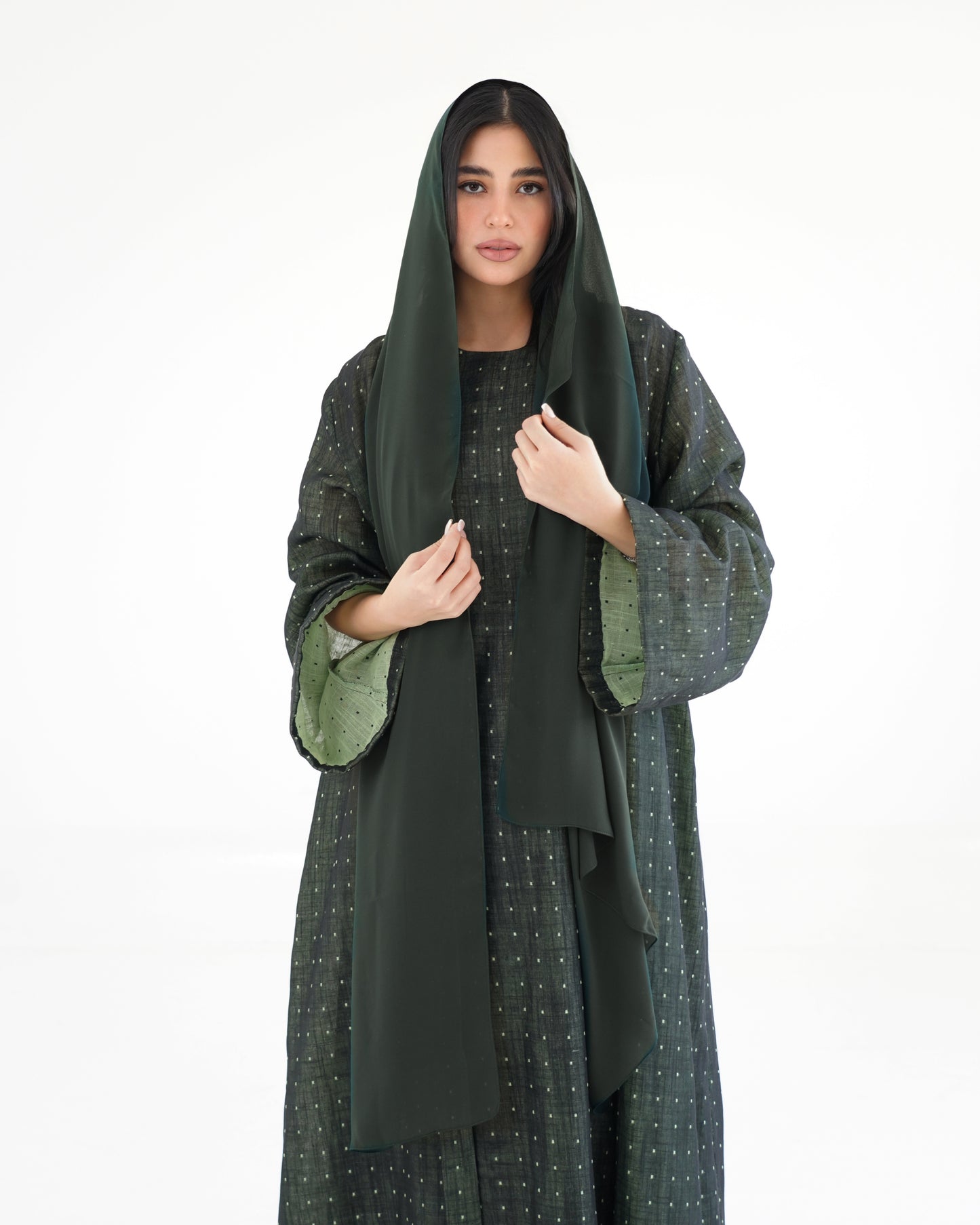 Noqta Abaya - Deep Olive
