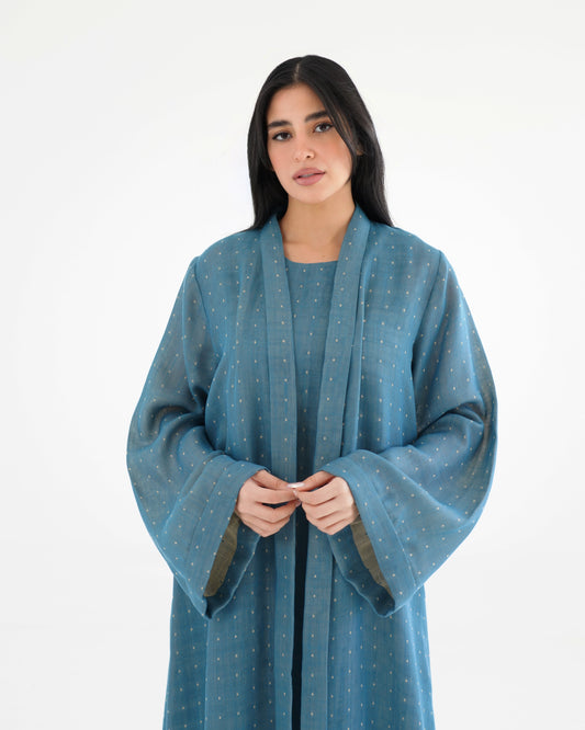 Noqta Abaya - Sky teal