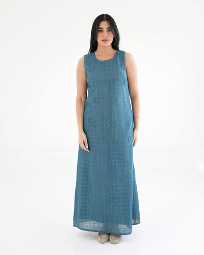 Noqta Abaya - Sky teal