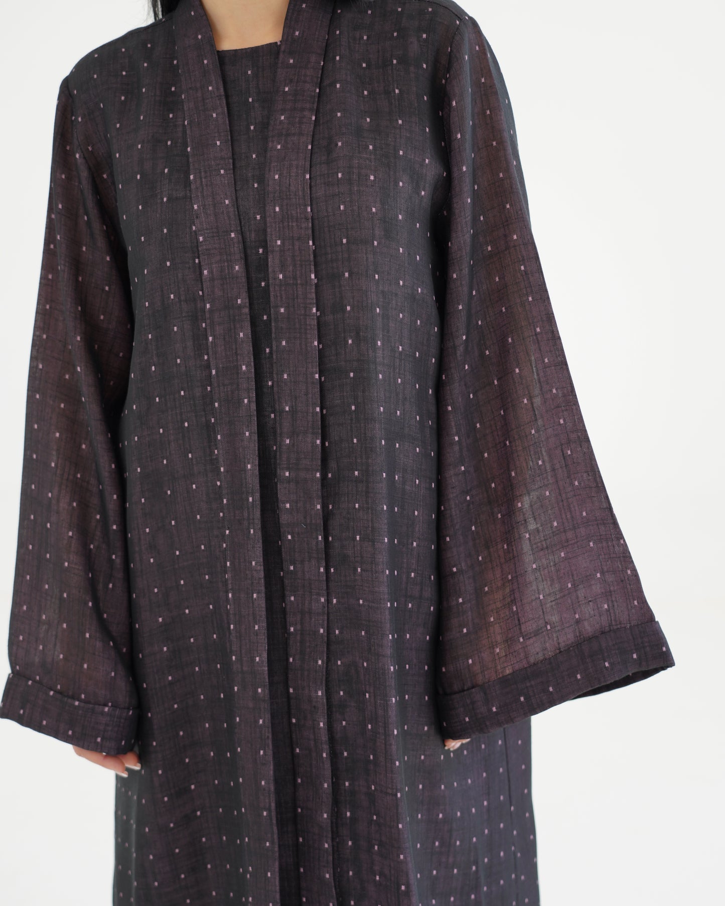 Noqta Abaya - Plum