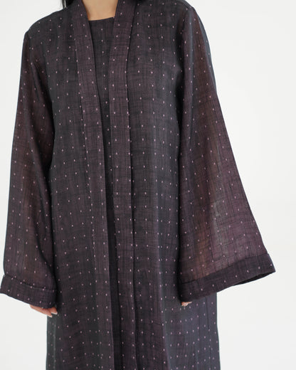 Noqta Abaya - Plum