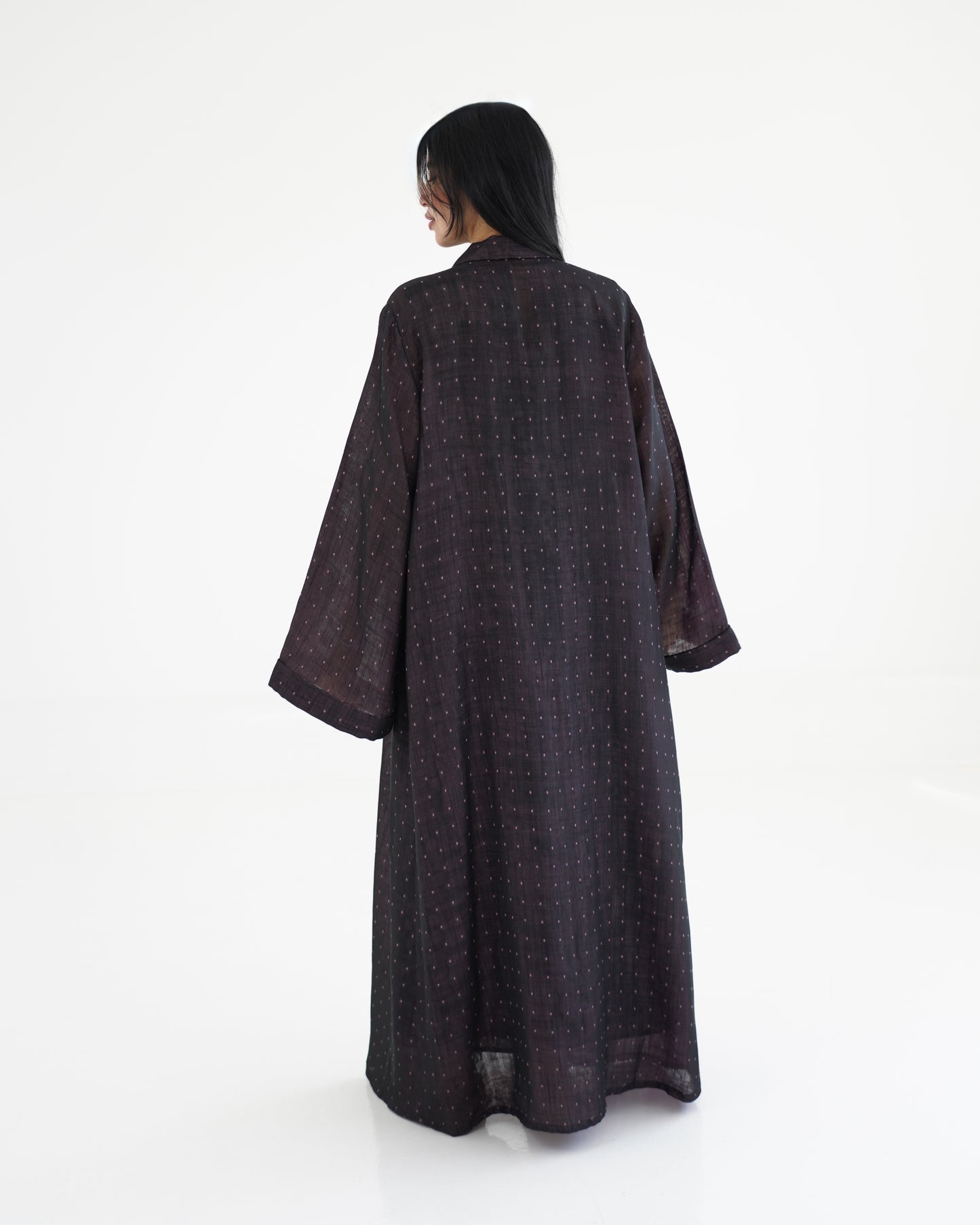 Noqta Abaya - Plum