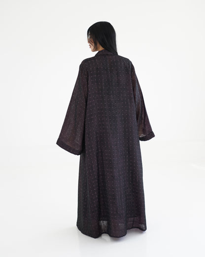 Noqta Abaya - Plum
