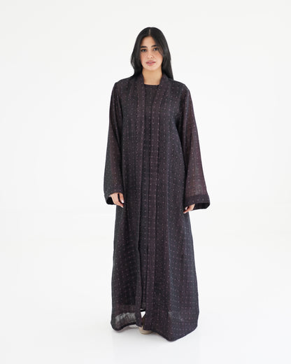 Noqta Abaya - Plum