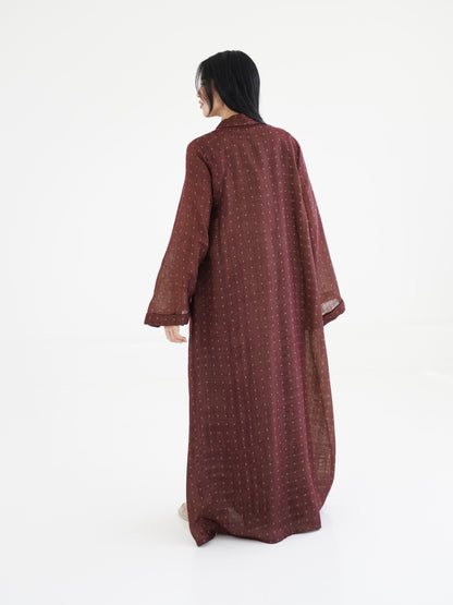 Noqta Abaya - Maroon