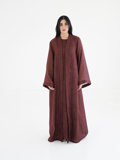 Noqta Abaya - Maroon