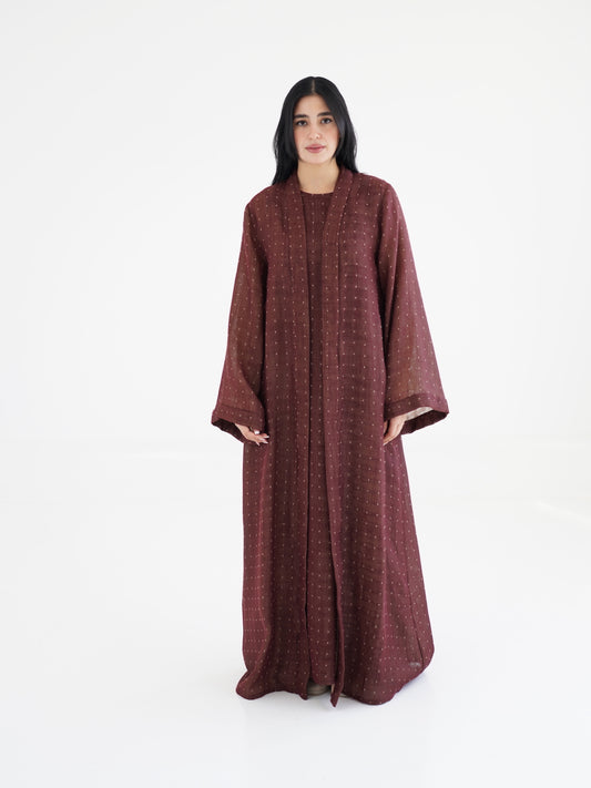 Noqta Abaya - Maroon